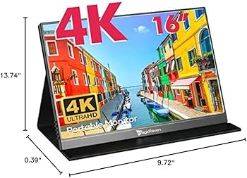 Amazon.com: MAGICRAVEN 4K Portable Monitor, 16
